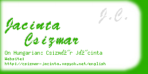 jacinta csizmar business card